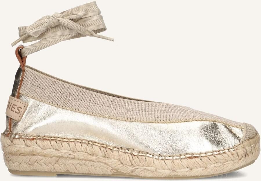 SHABBIES Espadrilles Dames Palma Maat: 43 Materiaal: Suède Kleur: Goud - Foto 3