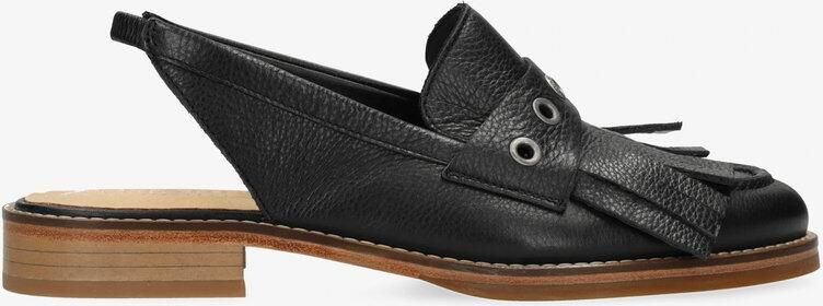 Shabbies Amsterdam Fes Slingback Leer Zwart