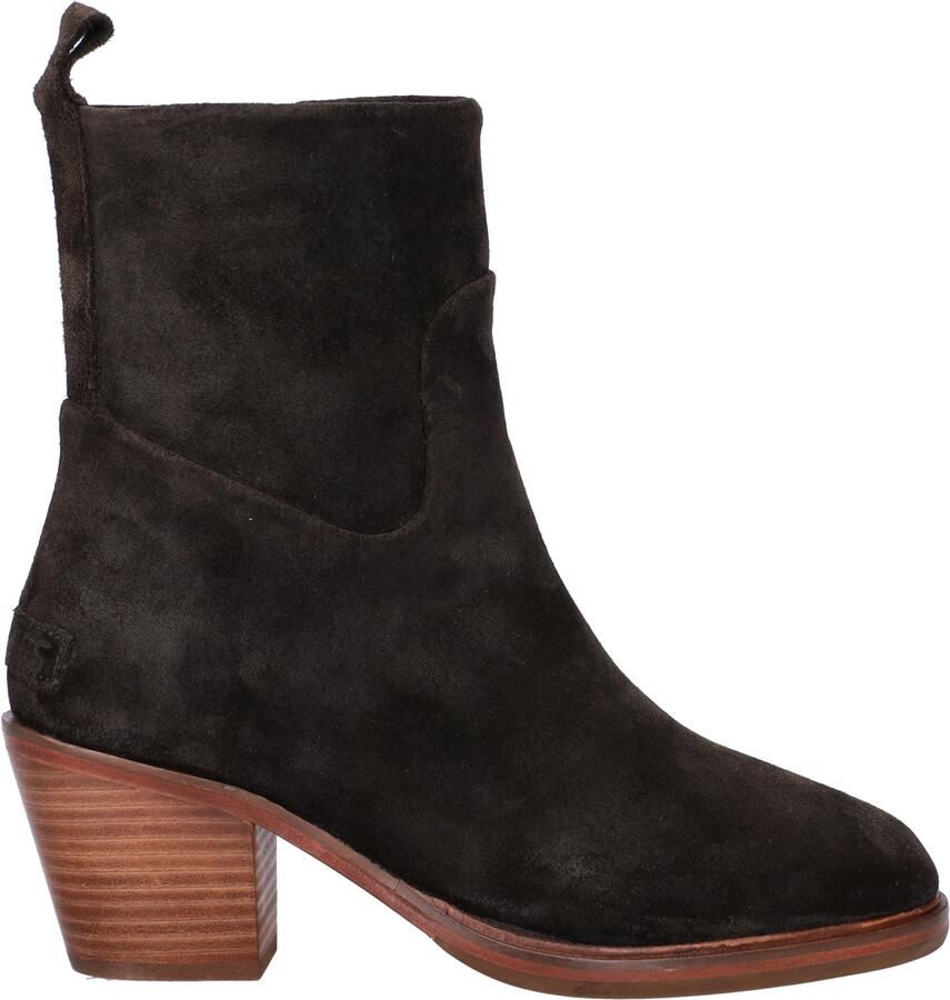 Shabbies Amsterdam Shabbies Joan Ankie Enkellaarsjes Enkelboots met rits Dames Zwart