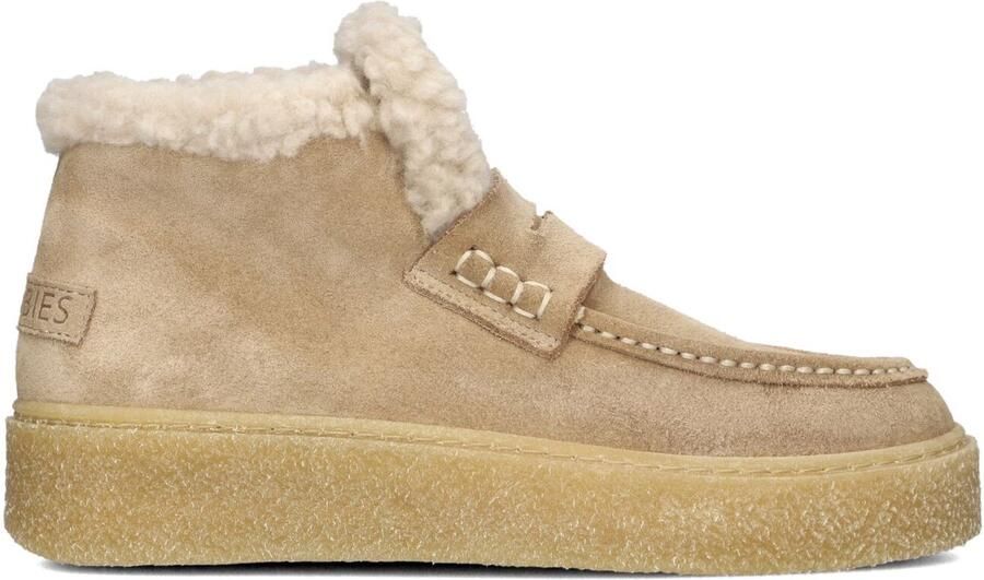 SHABBIES Enkelboots Dames Senna Anna Suède Beige - Foto 4