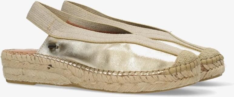Shabbies Amsterdam Palma Ki Sling Espadrille Metallic Lichtgoud