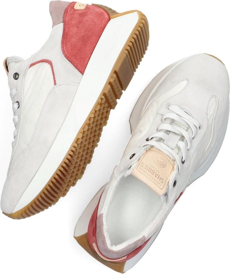 Shabbies Amsterdam Shabbies 101020285 Lage sneakers Leren Sneaker Dames Wit - Foto 3