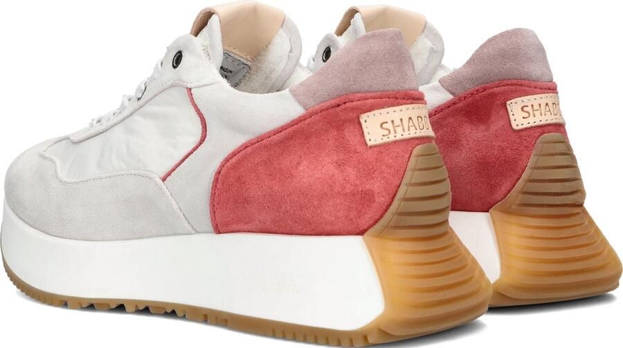 Shabbies Amsterdam Shabbies 101020285 Lage sneakers Leren Sneaker Dames Wit - Foto 6