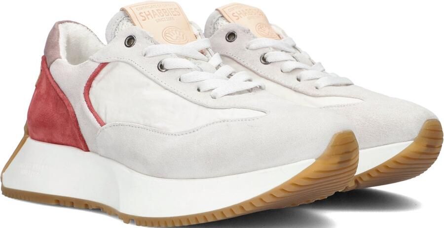 Shabbies Amsterdam Shabbies 101020285 Lage sneakers Leren Sneaker Dames Wit - Foto 7