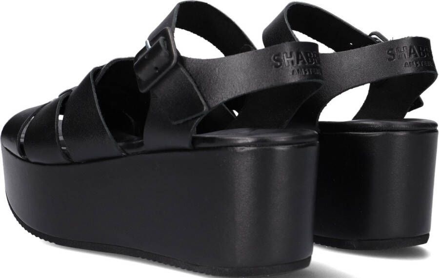 Shabbies Amsterdam Shabbies 170020215~~~~~~~~~~~~~~~~~~~~~ Sandalen met hak Zwart - Foto 6