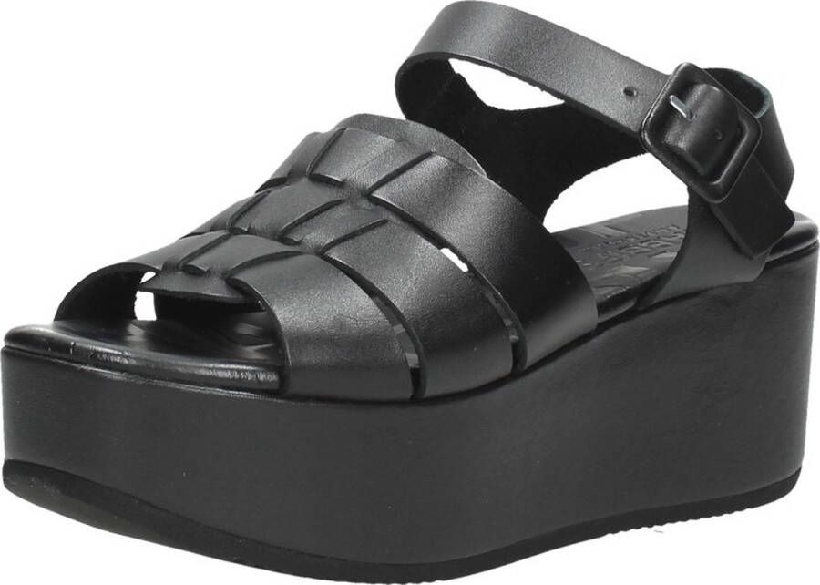 Shabbies Amsterdam Shabbies 170020215~~~~~~~~~~~~~~~~~~~~~ Sandalen met hak Zwart - Foto 4