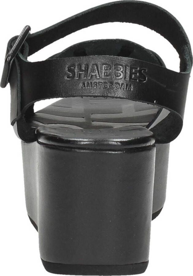 Shabbies Amsterdam Shabbies 170020215~~~~~~~~~~~~~~~~~~~~~ Sandalen met hak Zwart - Foto 5