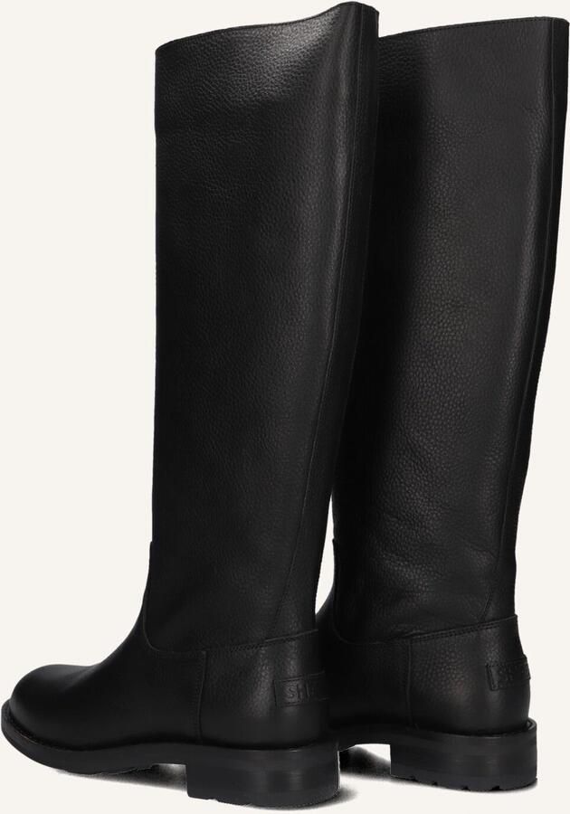 SHABBIES Hoge Laarzen Dames Alyd Tuba Maat: 39 Materiaal: Leer Kleur: Zwart - Foto 2