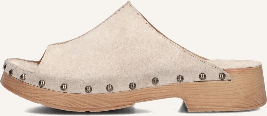 SHABBIES Muiltjes Dames Carry Mila Maat: 38 Materiaal: Suède Kleur: Beige - Foto 6