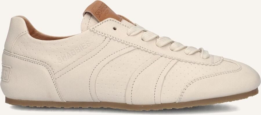Shabbies Amsterdam Shabbies Ciska Base Sneakers Dames Leren Sneaker Beige