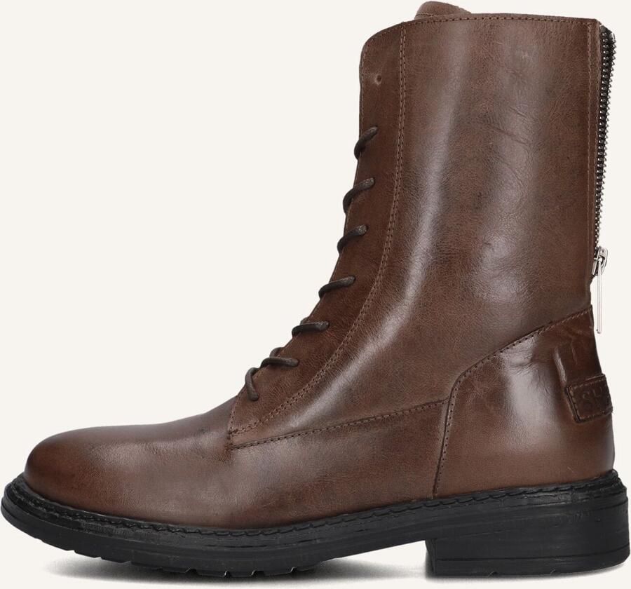 SHABBIES Veterboots Dames Duck Lacey Maat: 36 Materiaal: Leer Kleur: Bruin - Foto 2