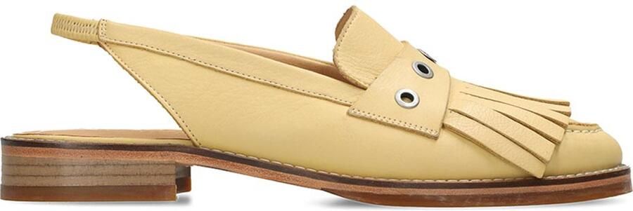 SHABBIES Slingbacks Dames Fes Leer Geel - Foto 6