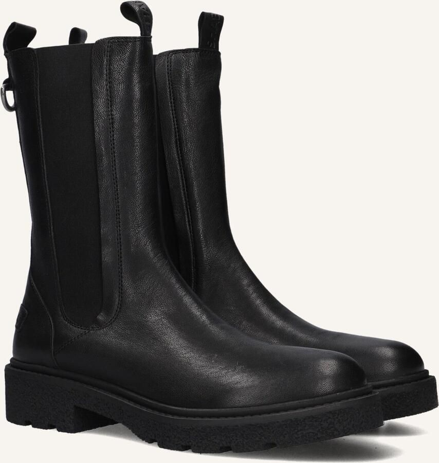 SHABBIES Chelsea Boots Dames Jacy Shelly Maat: 38 Materiaal: Leer Kleur: Zwart