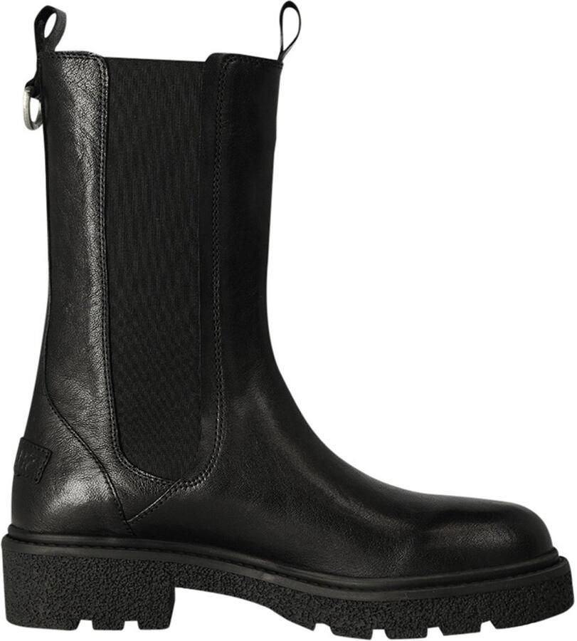 SHABBIES Chelsea Boots Dames Jacy Shelly Maat: 39 Materiaal: Leer Kleur: Zwart - Foto 4
