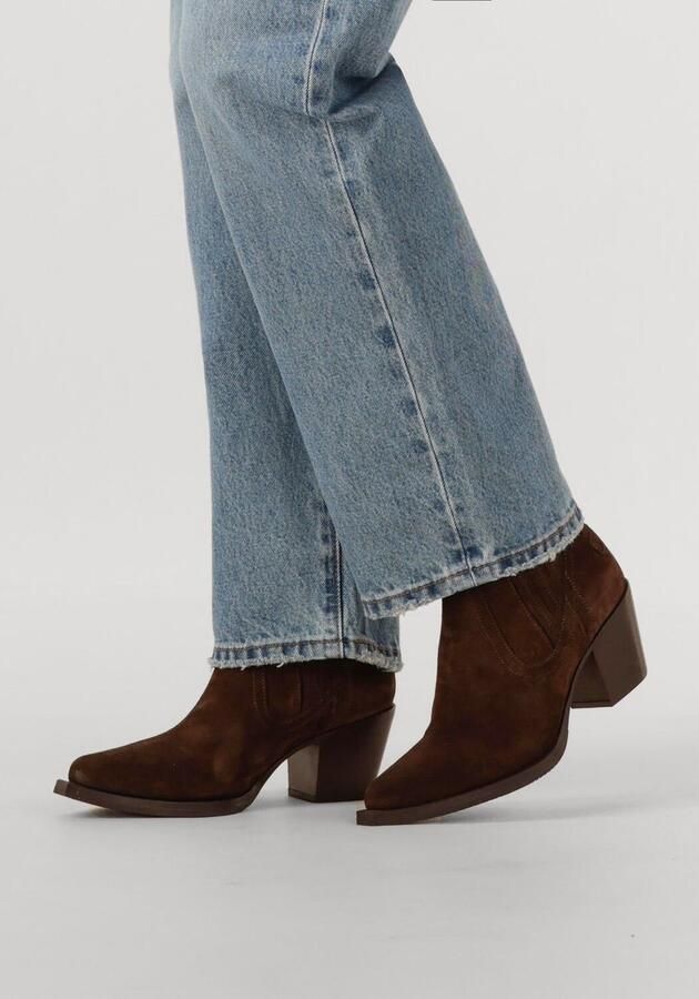 SHABBIES Enkellaarsjes Dames Jaymie Shelly Maat: 39 Materiaal: Suède Kleur: Bruin - Foto 2