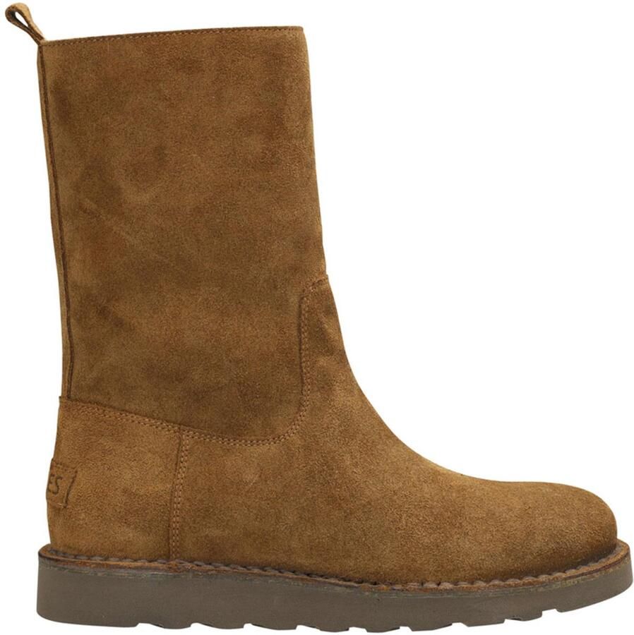 SHABBIES Enkelboots Dames Palissa Mia High Zip Maat: 38 Materiaal: Suède Kleur: Bruin - Foto 2