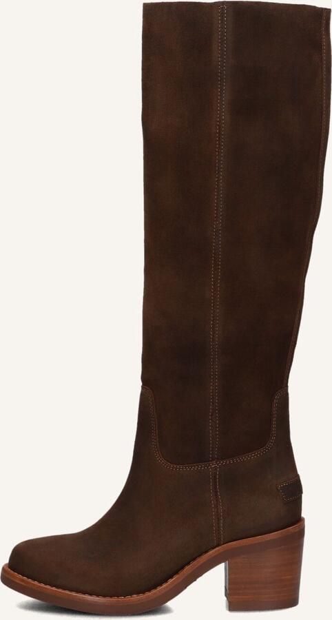 SHABBIES Hoge Laarzen Dames Puk Tuba Maat: 42 Materiaal: Suède Kleur: Bruin - Foto 2