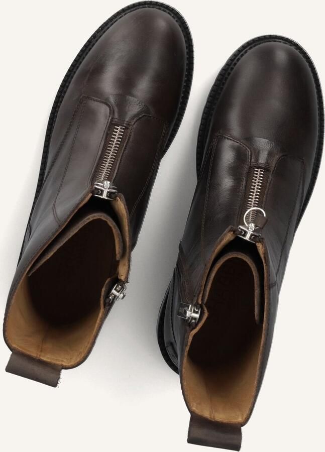 SHABBIES Enkelboots Dames Tirza Zipa Maat: 37 Materiaal: Leer Kleur: Taupe - Foto 2