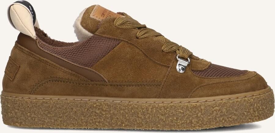 SHABBIES Lage Sneakers Dames Chewy Unna Maat: 37 Materiaal: Suède Kleur: Bruin
