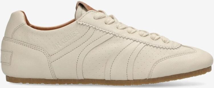 Shabbies Amsterdam Ciska Base Sneaker Leer Gebroken Wit