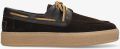 Shabbies Amsterdam ZENNE MOCCA Boatshoe suede Dark Brown - Donkerbruin