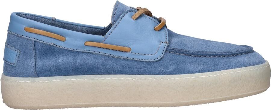 Shabbies Amsterdam Zenne Mocca dames bootschoen Licht blauw