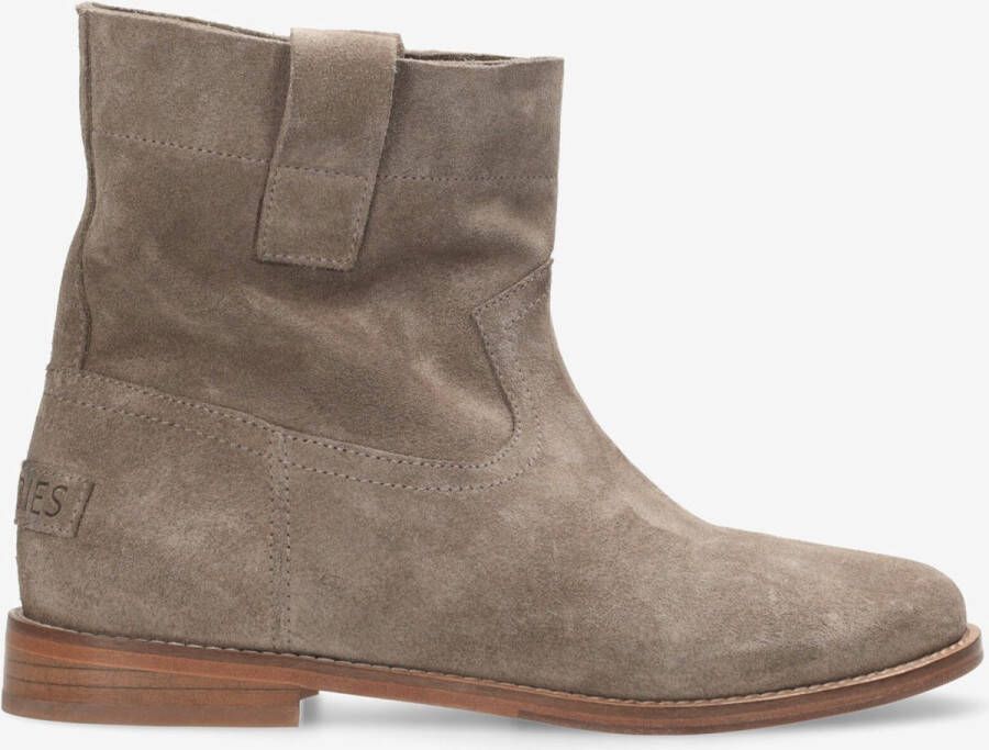 Shabbies Amsterdam Shabbies By Wendy Enkellaarzen Donker Taupe Dames Laarzen