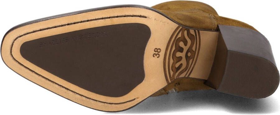 Shabbies Amsterdam Shabbies 183020299 Enkellaarsjes Enkelboots met rits Dames Bruin - Foto 2
