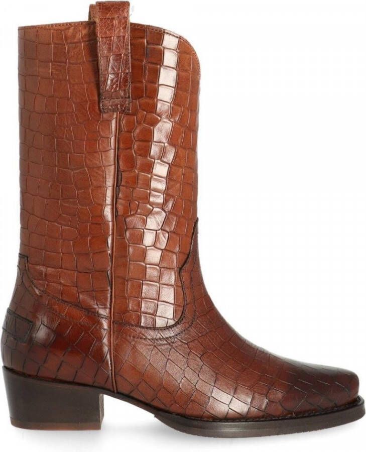 Shabbies Amsterdam Shabbies Dames Hoge laarzen 192020067 Bruin - Schoenen.nl