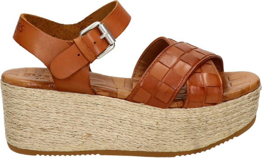 Shabbies Amsterdam Shabbies dames sandaal Cognac