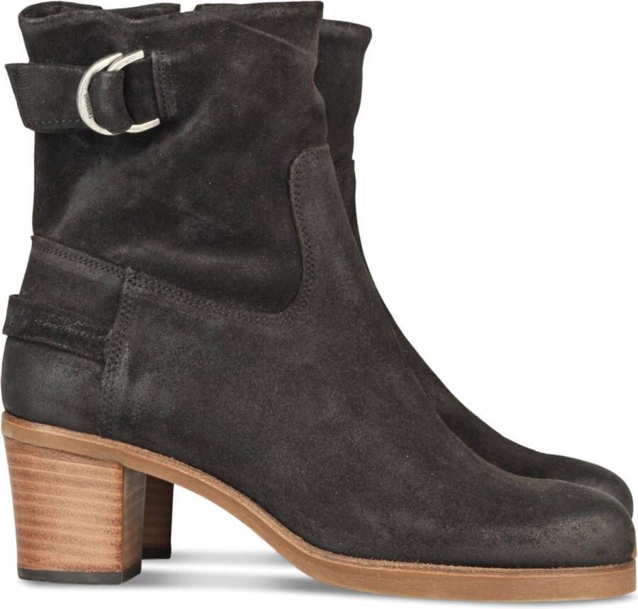 Shabbies Amsterdam Shabbies Enkellaarsjes Heel Donker Blauw