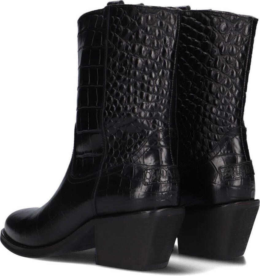 SHABBIES Enkellaarsjes Dames Juul Ankle Boot Maat: 40 Materiaal: Leer Kleur: Zwart - Foto 3