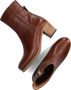 Shabbies Amsterdam Shabbies Lieve G Ankle Boot Enkellaarsjes Enkelboots met rits Dames Cognac - Thumbnail 2