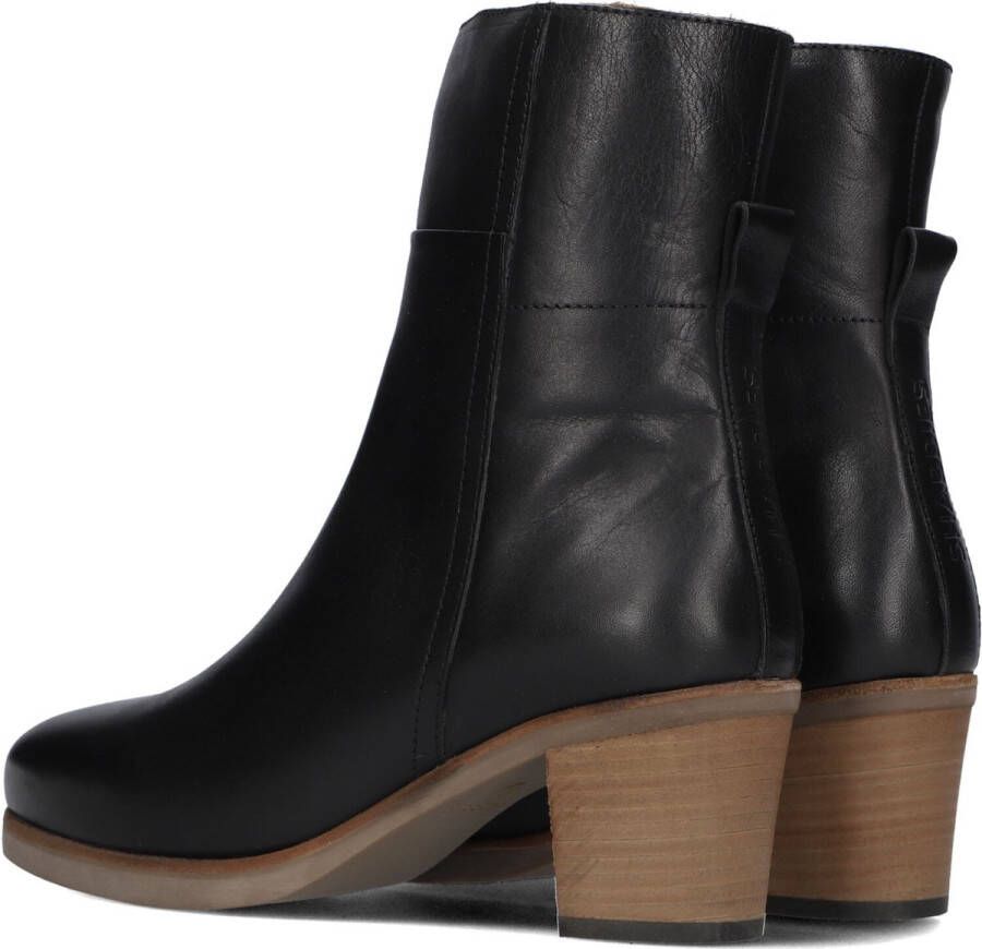 Shabbies Amsterdam Shabbies Lieve G Ankle Boot Enkellaarsjes Enkelboots met rits Dames Zwart - Foto 2