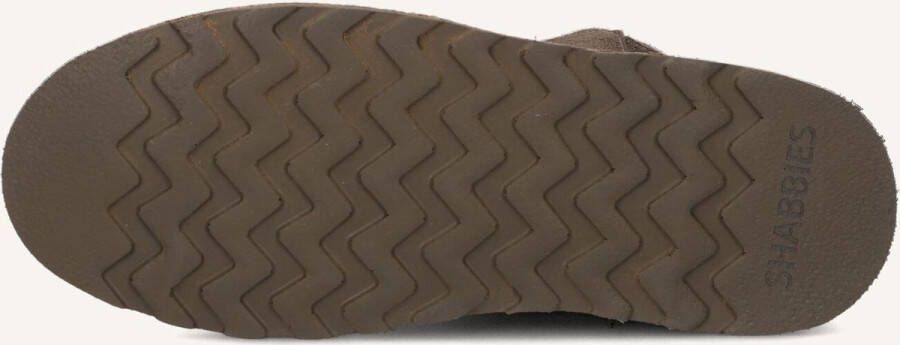 SHABBIES Vachtlaarzen Dames Palissa Ankle Boot Maat: 37 Materiaal: Suède Kleur: Taupe - Foto 3