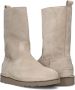 SHABBIES Enkelboots Dames Palissa Mia High Zip Maat: 36 Materiaal: Suède Kleur: Beige - Thumbnail 2