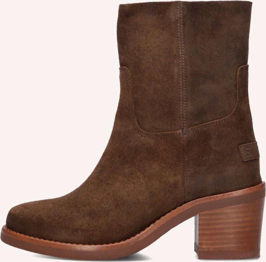 Shabbies Amsterdam Shabbies Puk Ankie Enkellaarsjes Dames Bruin