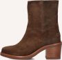 SHABBIES Enkellaarsjes Dames Puk Ankie Maat: 39 Materiaal: Suède Kleur: Bruin - Thumbnail 2