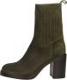 Shabbies Amsterdam Chelsea Boot Gewaxt Leer Olijf Dames Laarzen - Thumbnail 1