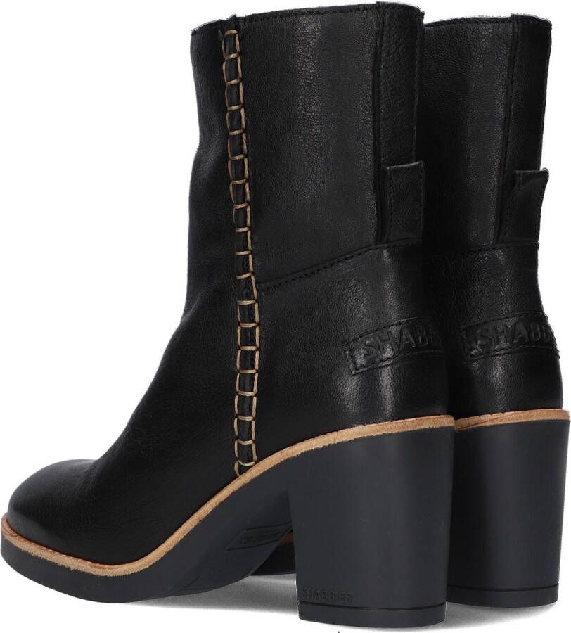 Shabbies Amsterdam Shabbies Venle Ankle Boot Enkellaarsjes Enkelboots met rits Dames Zwart - Foto 2