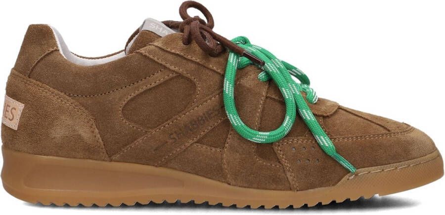 SHABBIES Lage Sneakers Dames April Mina Maat: 37 Materiaal: Suède Kleur: Bruin