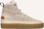 SHABBIES Hoge Sneakers Dames Chewy Lily Maat: 39 Materiaal: Suède Kleur: Grijs - Thumbnail 1