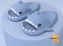 Sharkyslides Jumpytoys S JUMPYTOYS Badslippers Haai Slippers Kerstcadeau X-mas gift Kerstmis EVA Product BLANCO BEIGE - Thumbnail 2