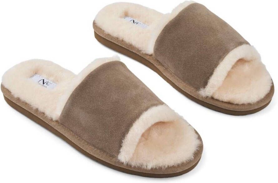 Sheepskin House Klassieke Slipper Schapenvacht EVA buitenzool