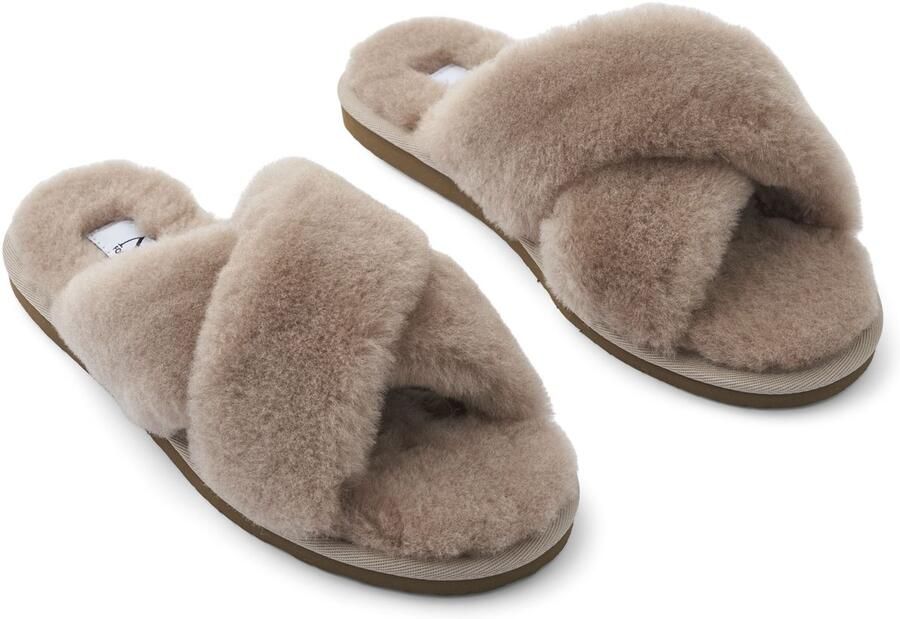 Sheepskin House Slipper Cross Schapenvacht EVA buitenzool