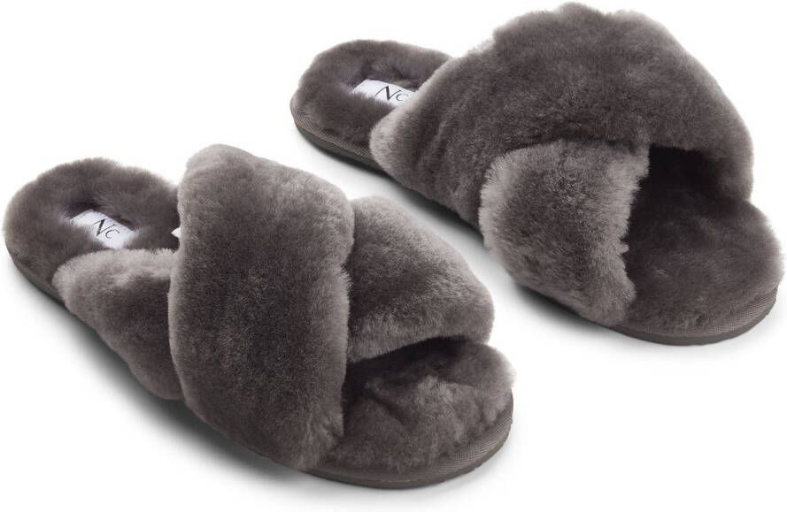 Sheepskin House Slipper Cross Schapenvacht EVA buitenzool