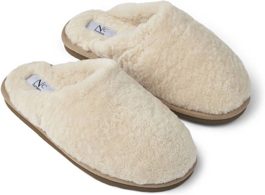 Sheepskin House Unisex Curly Pantoffel Schapenvacht EVA buitenzool