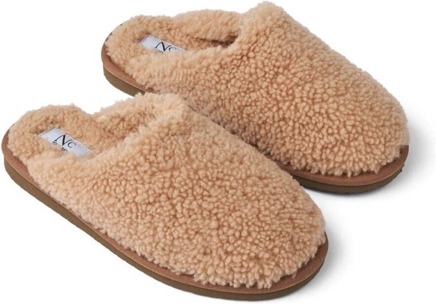 Sheepskin House Unisex Curly Pantoffel Schapenvacht EVA buitenzool