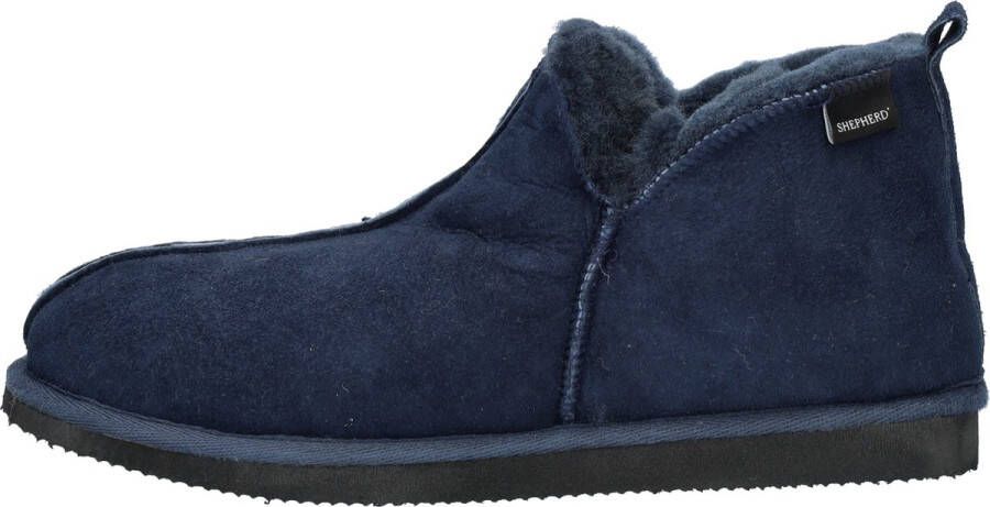 SHEPHERD OF SWEDEN Anton slippers Heren Sloffen Donkerblauw - Foto 2