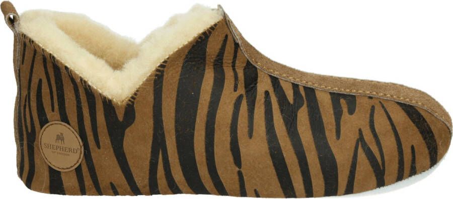 SHEPHERD OF SWEDEN Shepherd LINA~6202449~~~~~~~~~~~~~~~~~~ Dames pantoffels Bruin